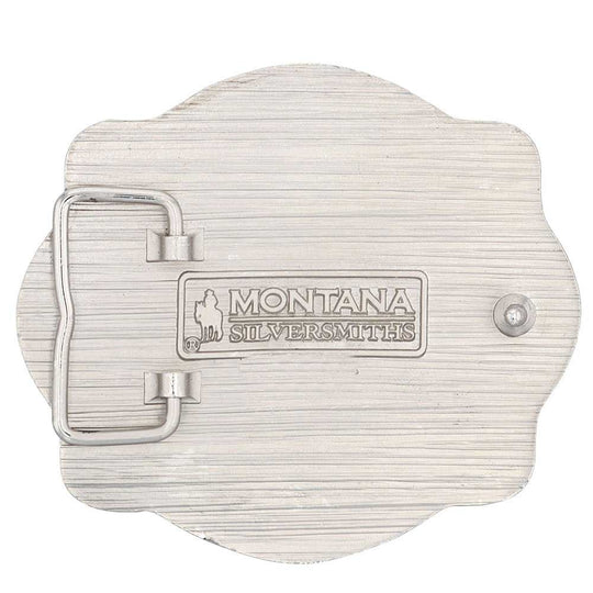 Montana Silversmiths A-Blaze Filigree Framed Bull Rider Attitude Belt Buckle - A886