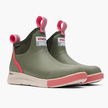 Ladies XTRATUF 6" Olive Ankle Deck Boot Sport - ADSW302