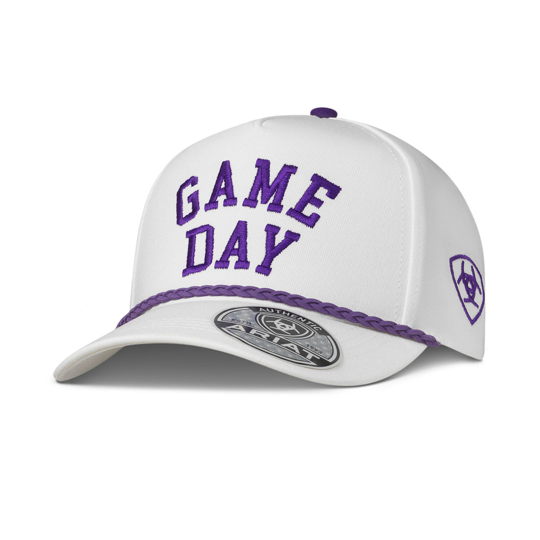 Ariat Cap Snap Back Game Day White Purple - A300097516