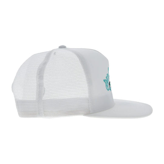 Hooey Bad Company Hat White w/Blue & Black Logo - BC004T-WH