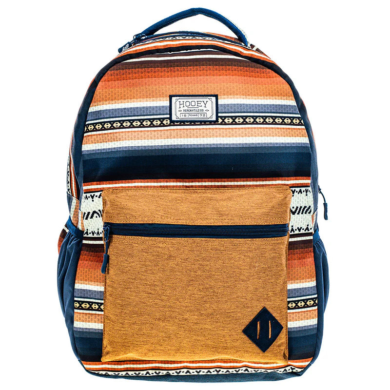 Hooey "Recess" Backpack Navy Blue w/Serape - BP071BLSP