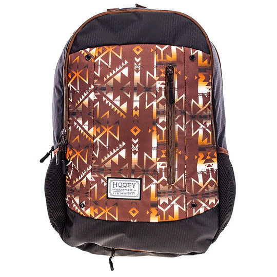 Hooey "Rockstar" Backpack Brown & Black w/Aztec - BP072BRBK