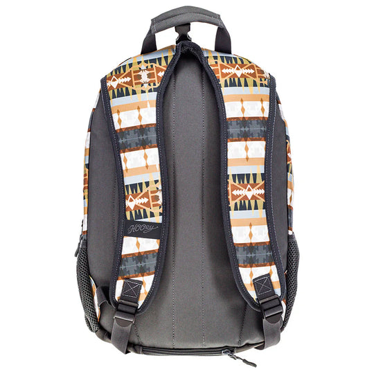 Hooey "Rockstar" Backpack Grey/Tan w/ Aztec Print - BP072CHTN