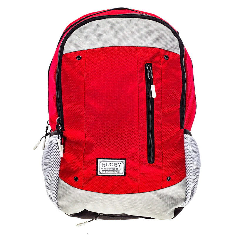 Hooey "Rockstar" Backpack Red & Grey - BP072RDGY