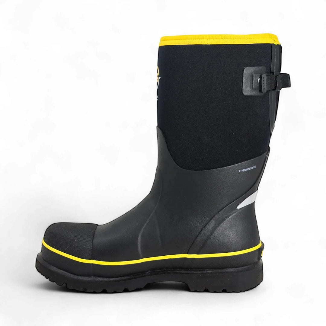 DryShod Brute Mid Gusset Waterproof Steel Toe Work Boot - BRUG-MM-BLK