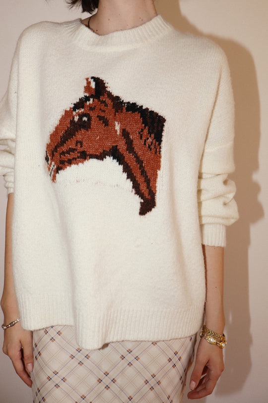 Ladies Bailey Rose Horse Sweater - BRW0280-40