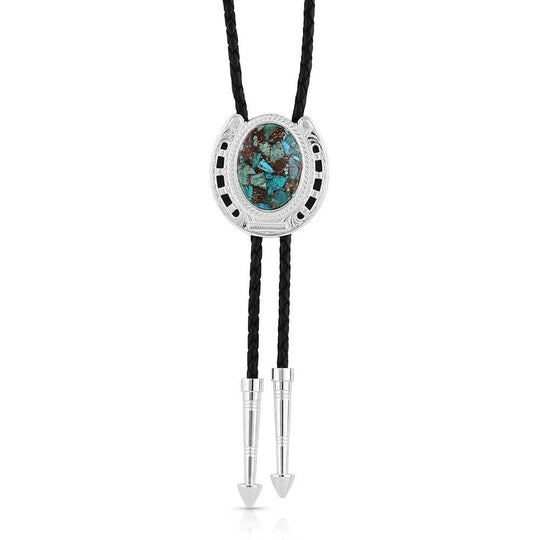 Montana Silversmiths The Pioneer's Turquoise Bolo Tie - BT5150