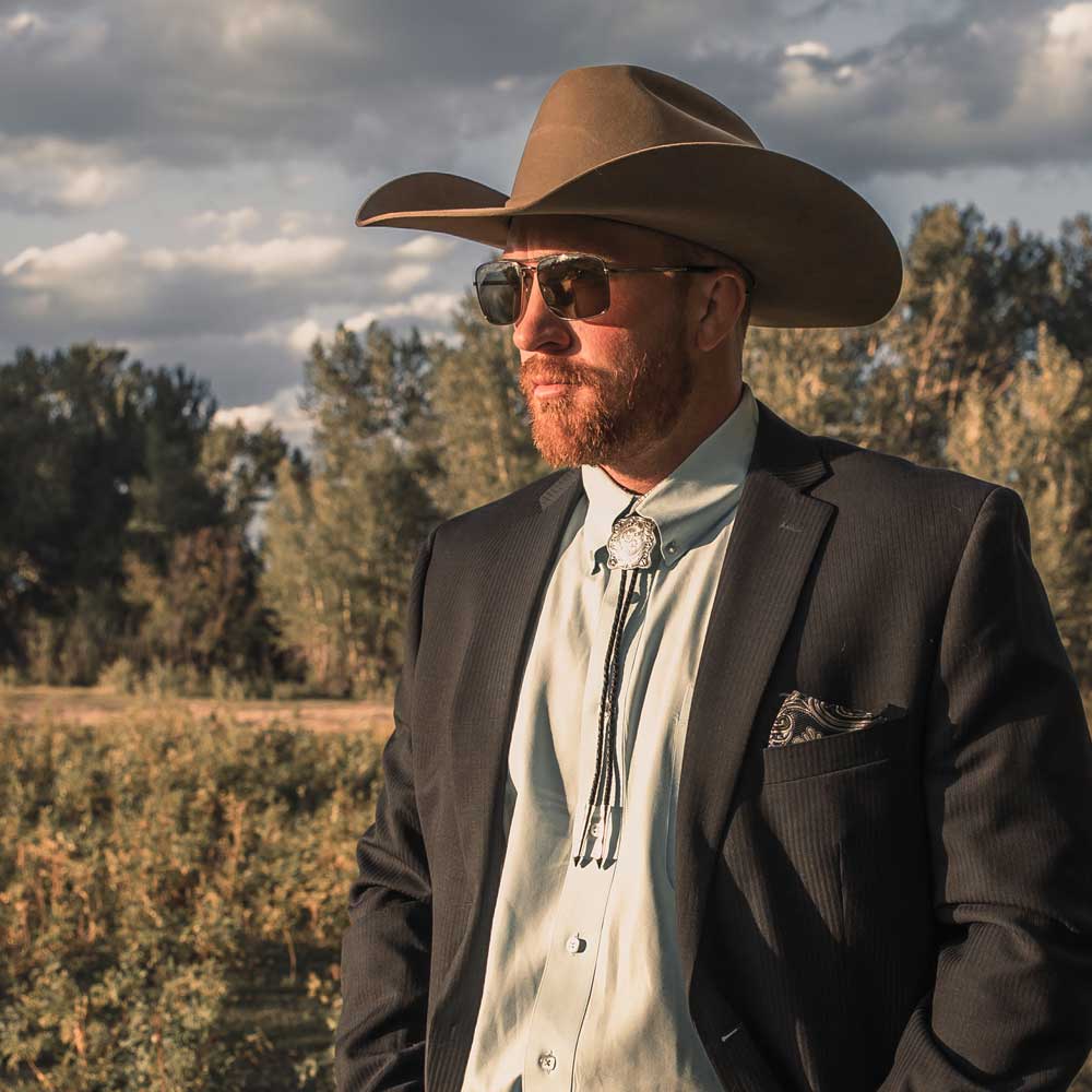 Montana Silversmiths Scalloped Square Bolo Tie - BT5278