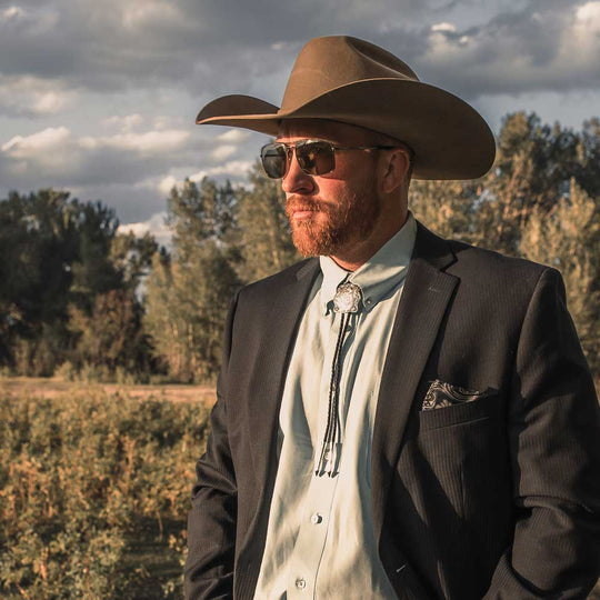 Montana Silversmiths Scalloped Square Bolo Tie - BT5278