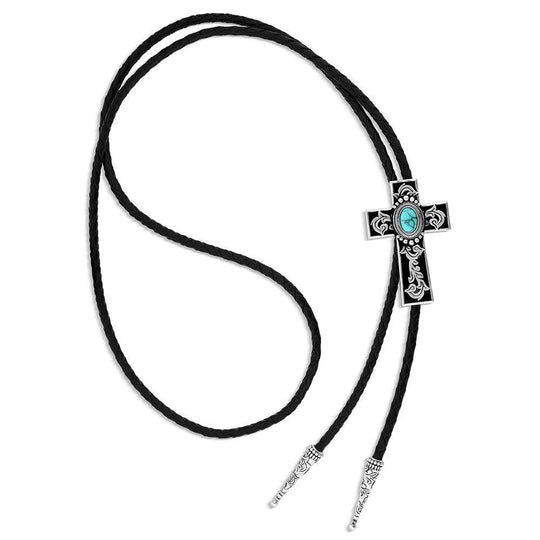 Montana Silversmiths Everlasting Faith Cross Bolo Tie - BT6181