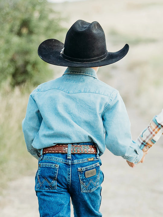 Boy's Wrangler Cowboy Cut® Western Snap Shirt - BW1251B