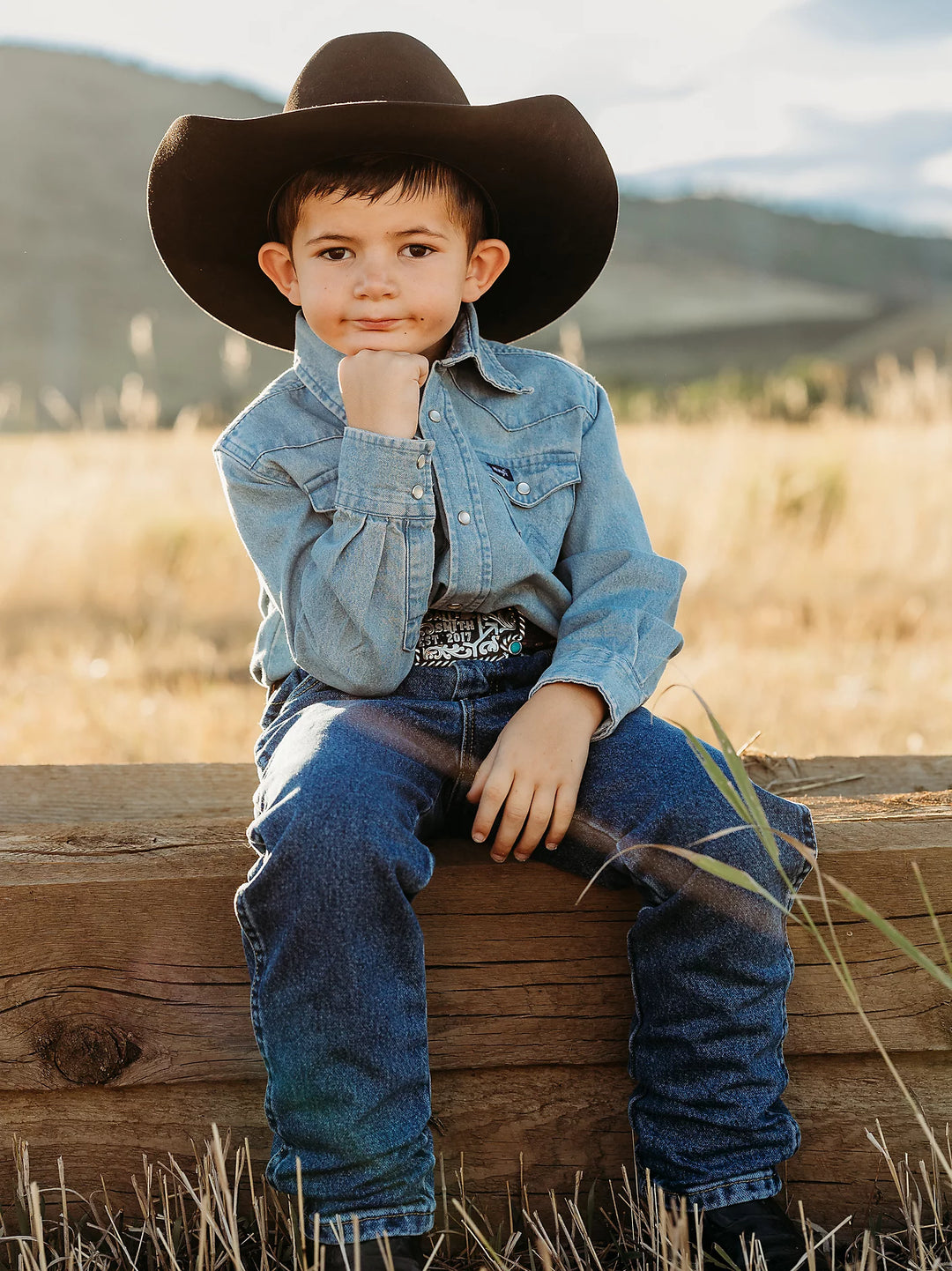 Boy's Wrangler Cowboy Cut® Western Snap Shirt - BW1251B