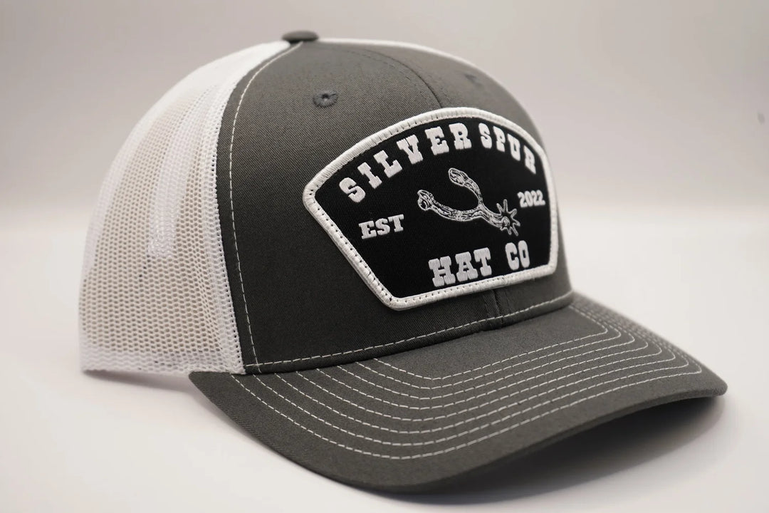 Silver Spur Hat Co. Big Spur Charcoal/White Snapback - SQ5369485