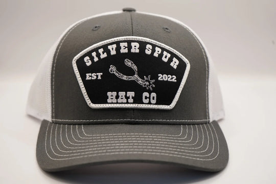 Silver Spur Hat Co. Big Spur Charcoal/White Snapback - SQ5369485