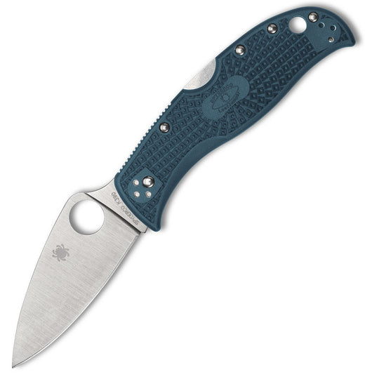 Spyderco LeafJumper - Blu FRN (3.09" Satin Bohler K390) C262PBLK390