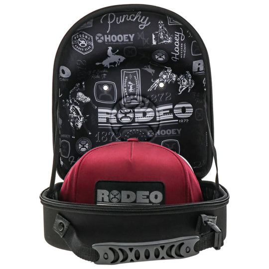 Hooey Black Large Cap Carrier w/Rodeo Pattern Interior - CC010