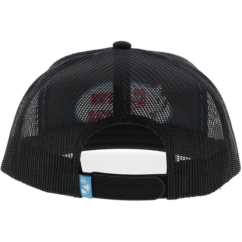 Cactus Ropes Hat Black w/Pink & Blue Stitching - CR113