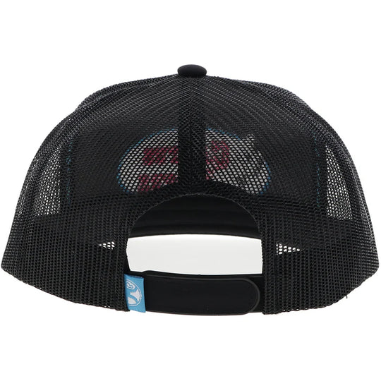 Cactus Ropes Hat Black w/Pink & Blue Stitching - CR113