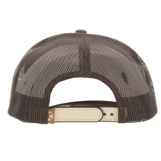 Cactus Ropes 5-Panel Trucker Snapback Hat Tan/Brown - CR130