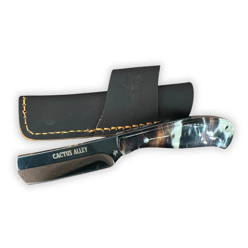 Cactus Alley Hat Co "Cuero" Small Bull Cutter Knife & Sheath - CA48-07