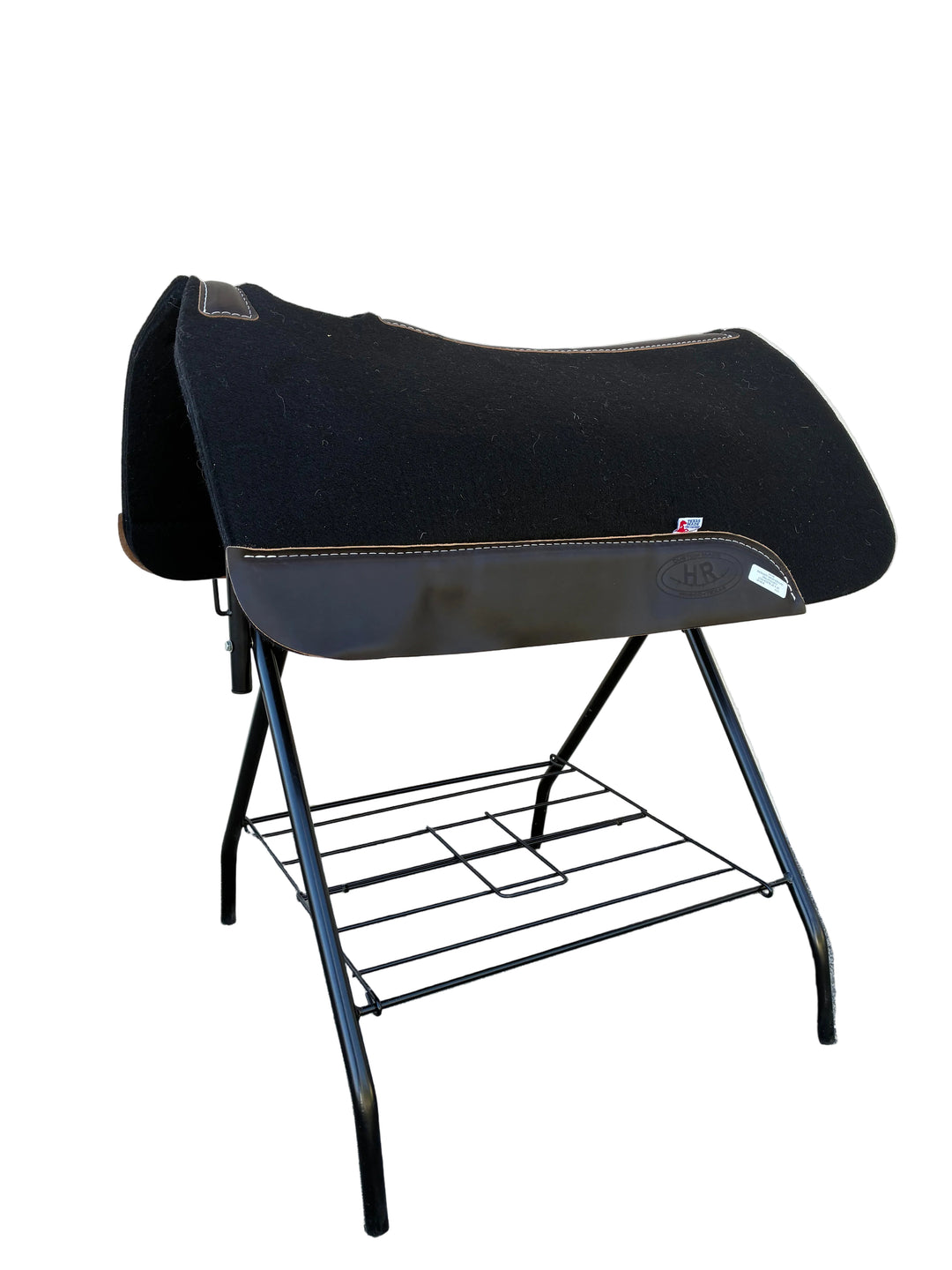 HR Saddles & Tack Black Felt Contour Saddle Pad 1" Thickness 32"x32"