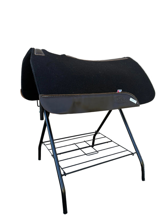 HR Saddles & Tack Black Felt Contour Saddle Pad 1" Thickness 32"x32"