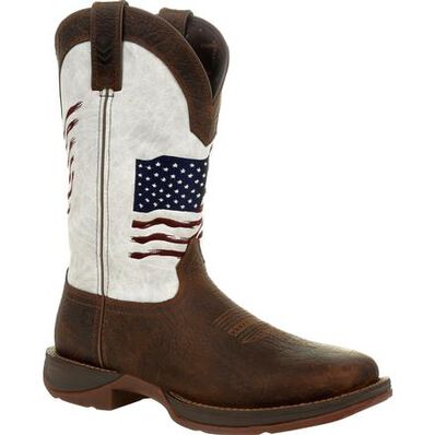 Men's Durango Rebel Distressed Flag Embroidery Western Boot - DDB0312f
