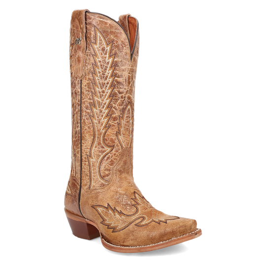 Ladies Dan Post Katina Brown Snip Toe Western Boot - DP5159