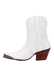 Botte western Durango All White Ankle Crush pour femme - DRD0465