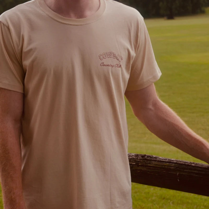 Cowboy Country Club Horse & Sun Graphic T-Shirt