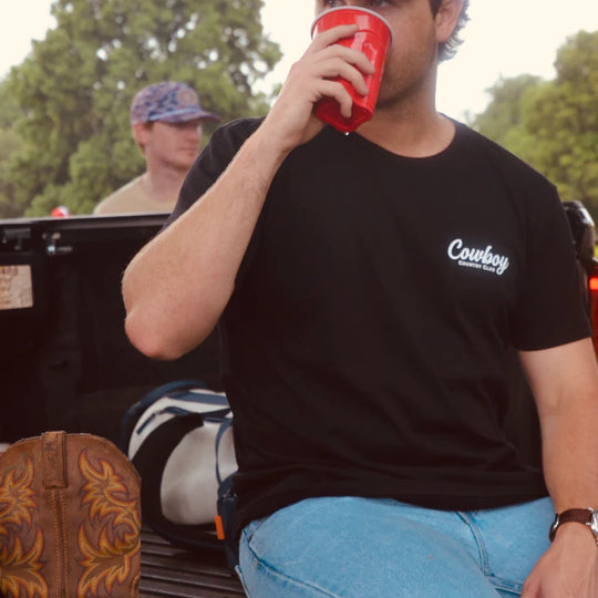 Cowboy Country Club Cursive Club Graphic T-Shirt
