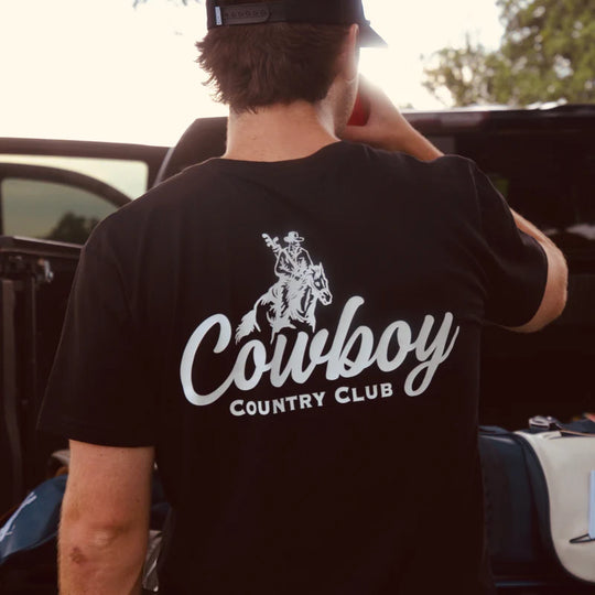 Cowboy Country Club Cursive Club Graphic T-Shirt