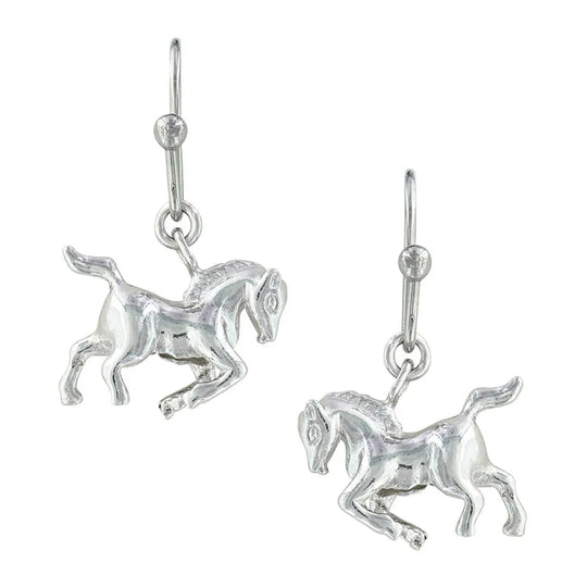Montana Silversmiths Prancing Horse Earrings - ER3381