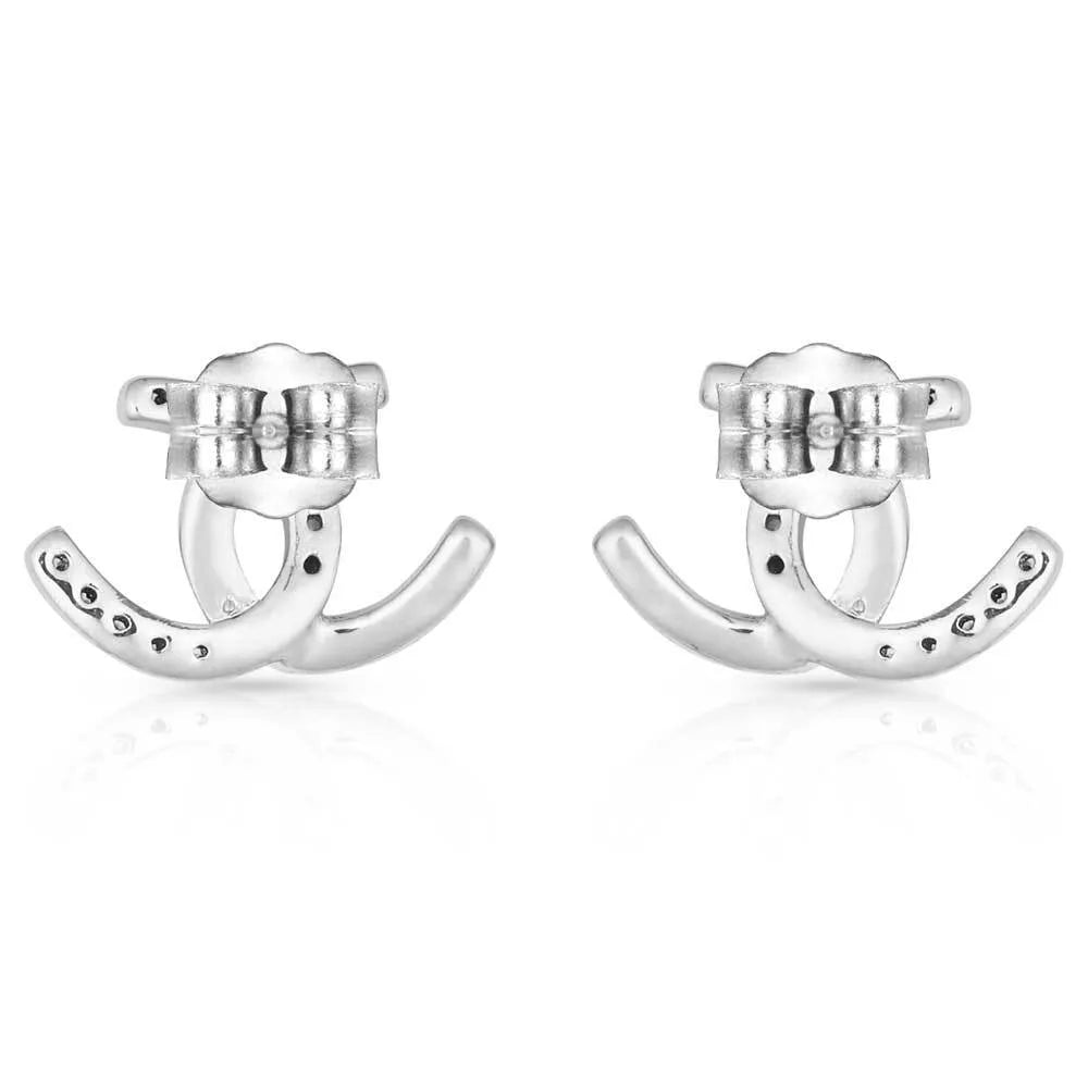 Montana Silversmiths Horseshoe Happiness Post Earrings - ER4505