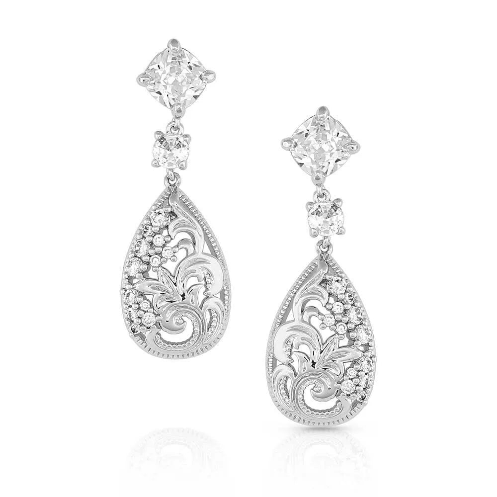 Montana Silversmiths Moonlight Garden Crystal Earrings - ER5306