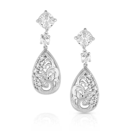 Montana Silversmiths Moonlight Garden Crystal Earrings - ER5306