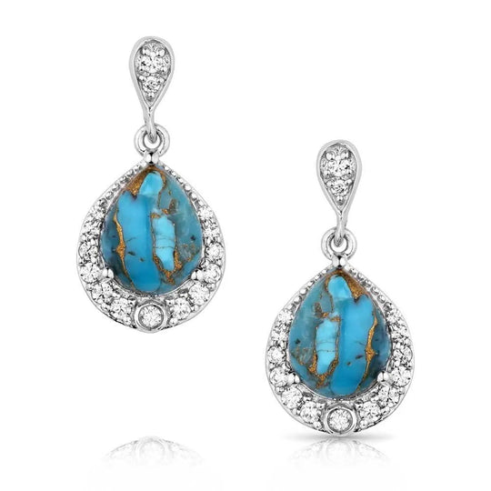 Montana Silversmiths Blue Rivers Turquoise Earrings - ER5958
