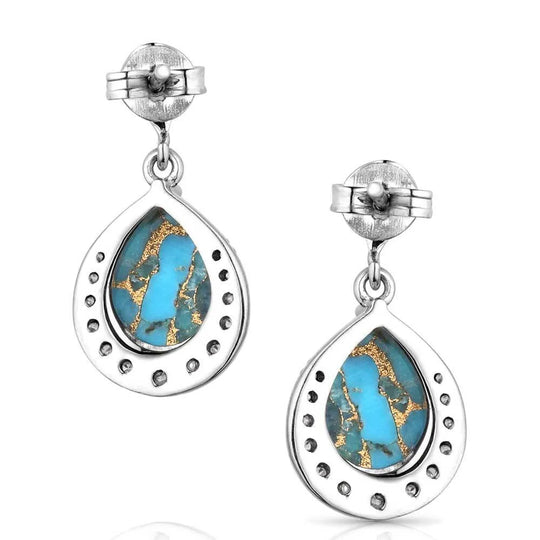 Montana Silversmiths Blue Rivers Turquoise Earrings - ER5958