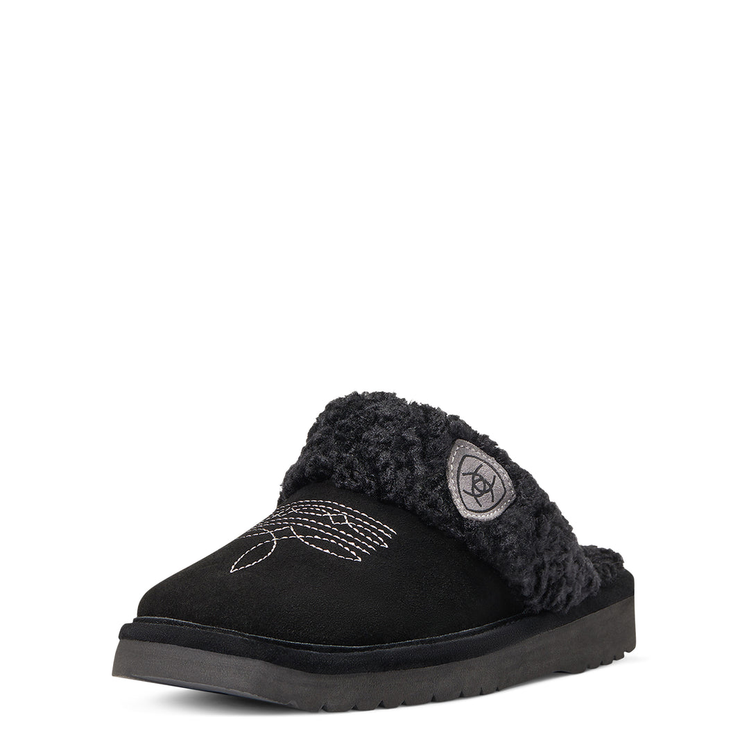 Ladies Ariat Jackie Black Square Toe Slipper - 10039057