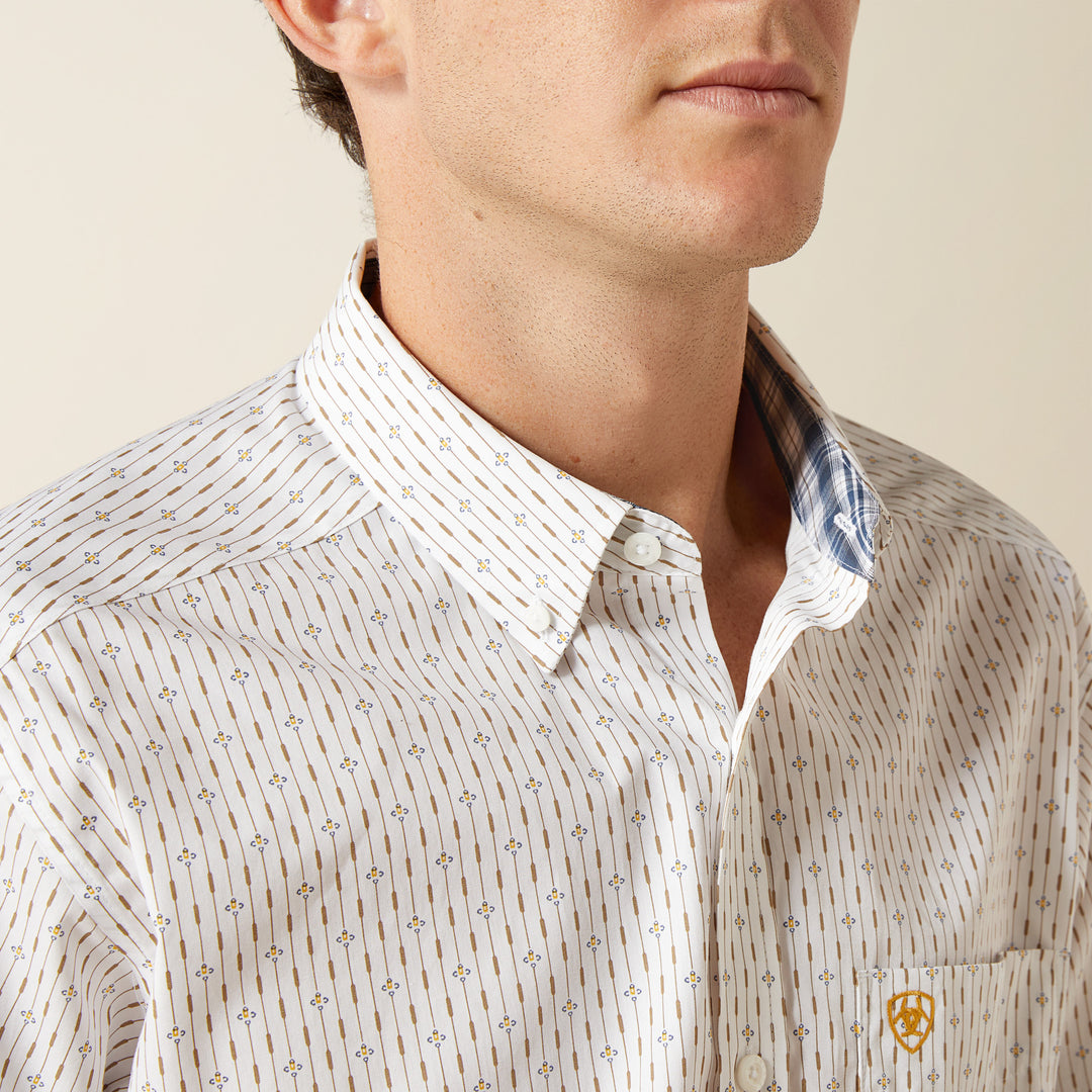 Men's Ariat Wrinkle Free Dewitt Fitted Shirt - 10062201