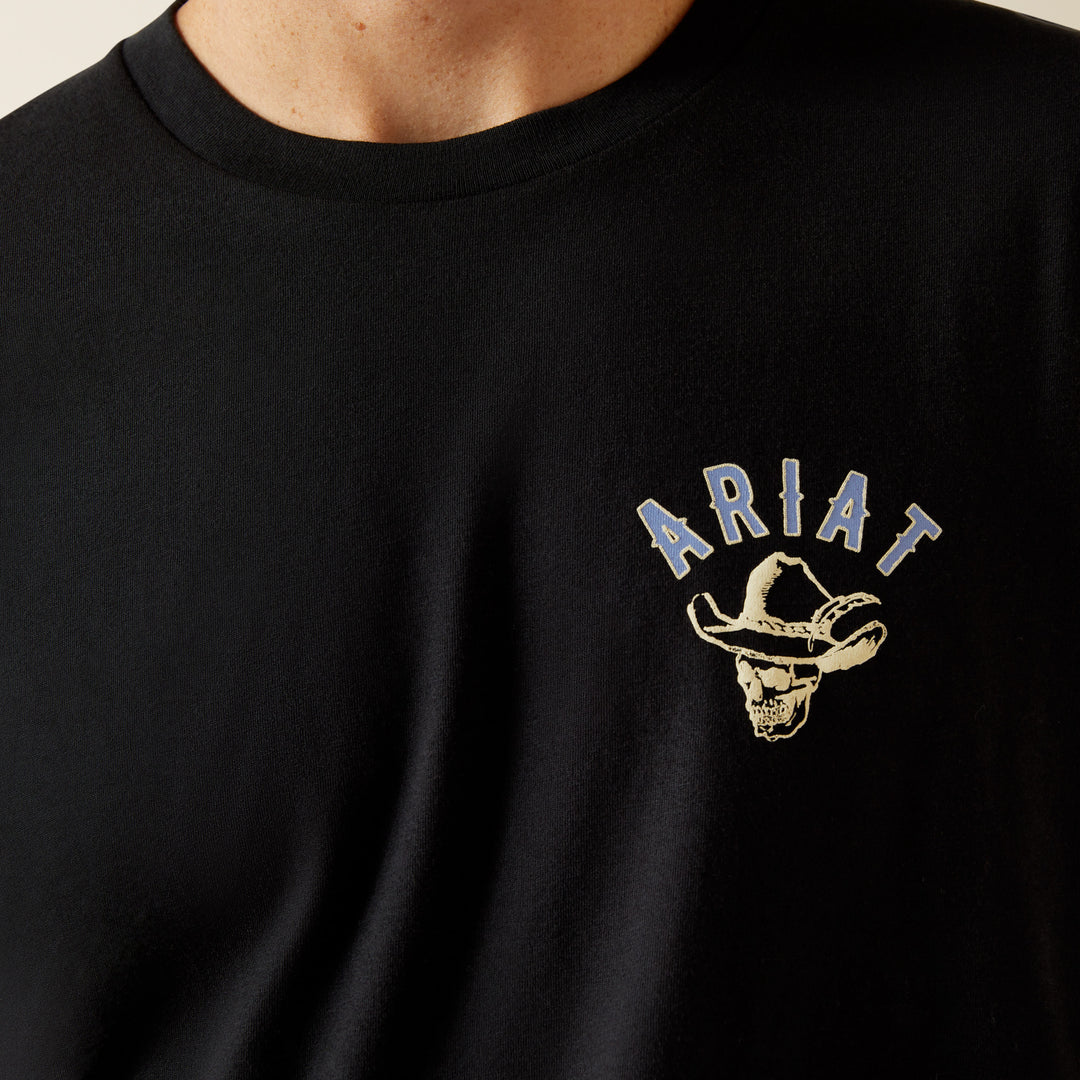Men's Ariat Ariat Stitched Skull T-Shirt - 10062423 - FINAL SALE