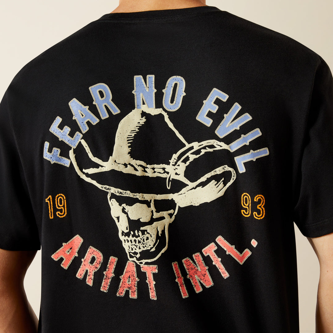 Men's Ariat Ariat Stitched Skull T-Shirt - 10062423 - FINAL SALE