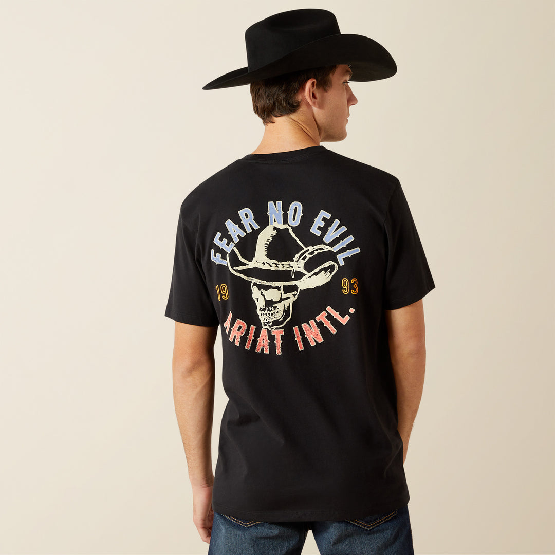 Men's Ariat Ariat Stitched Skull T-Shirt - 10062423 - FINAL SALE