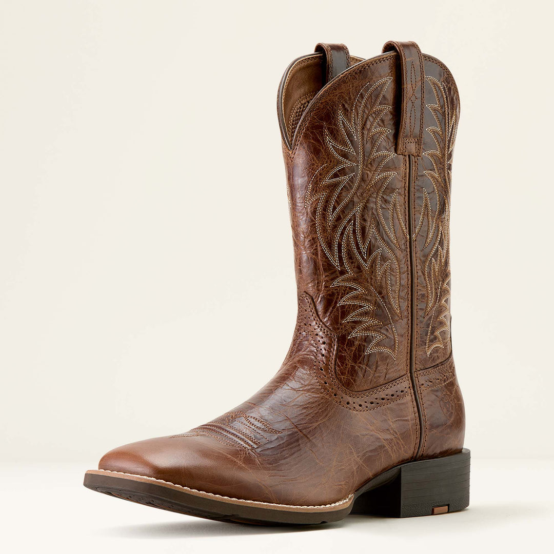 Men's Ariat Sport Western Wide Square Toe Cowboy Boot - 10063836