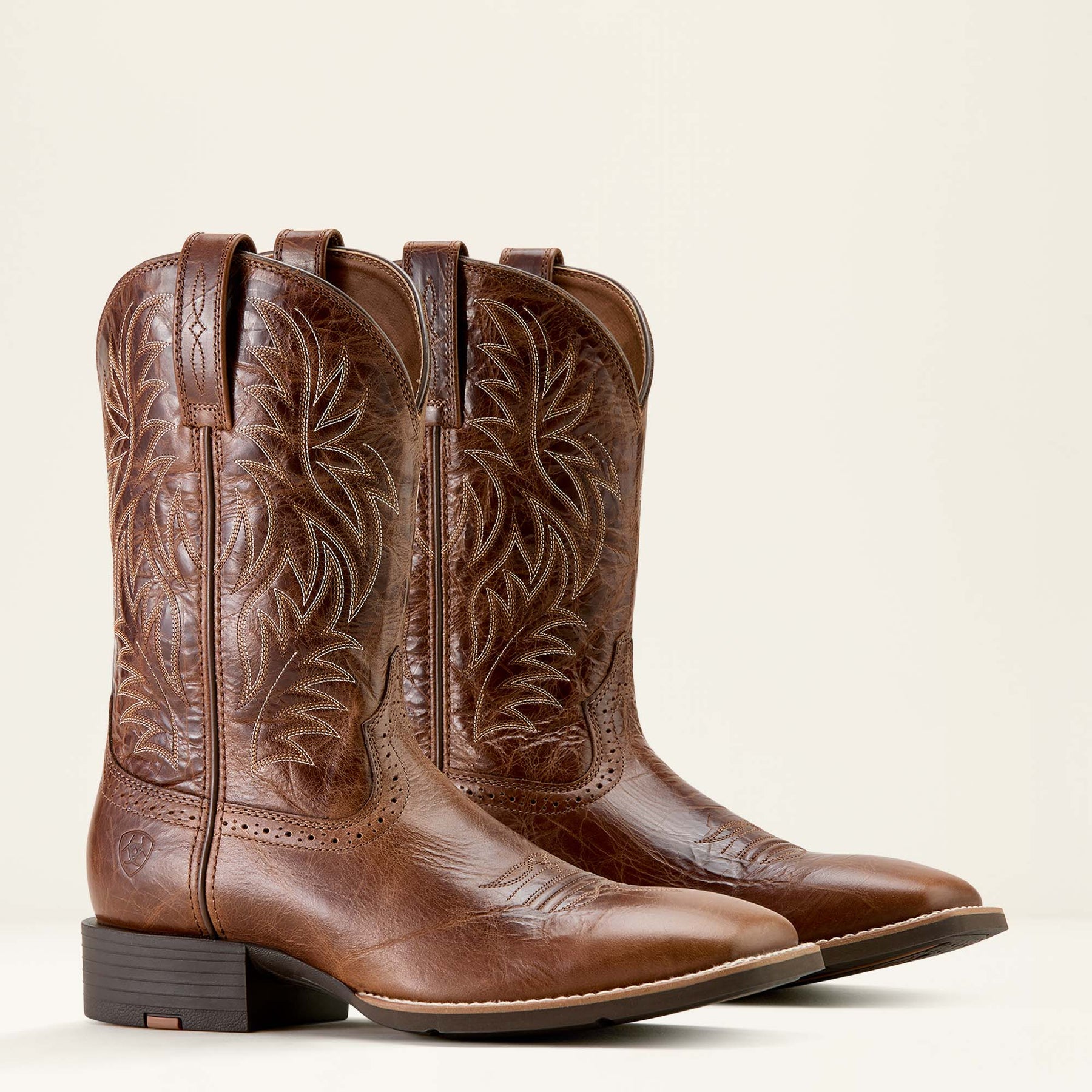 10016291 Men's Sport Western Wide Square Toe in Fiddle Brown 10016291 Men's Sport Western Wide Square Toe in Fiddle Brown