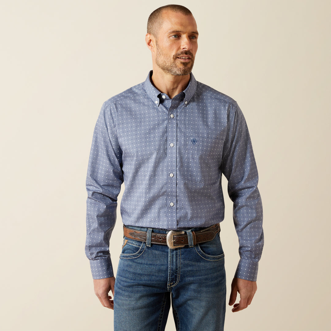 Men's Ariat Wrinkle Free Blaine Fitted Shirt - 10065803