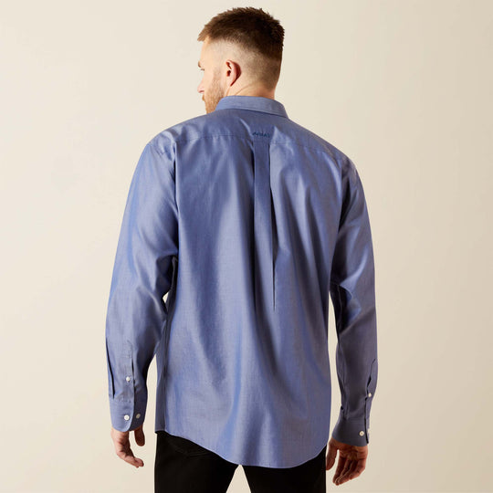 Men's Ariat Wrinkle Free Solid Pinpoint Oxford Classic Fit Shirt - 10065842