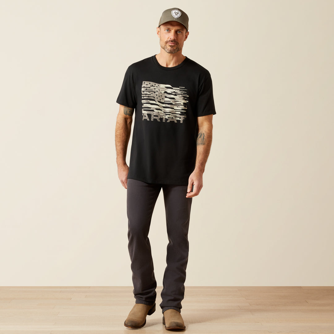 Men's Ariat Freedom Flag T-Shirt - 10065892 - FINAL SALE