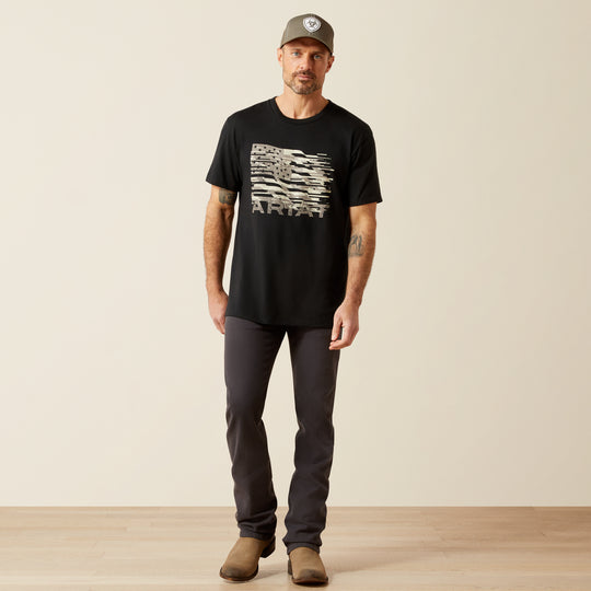 Men's Ariat Freedom Flag T-Shirt - 10065892 - FINAL SALE