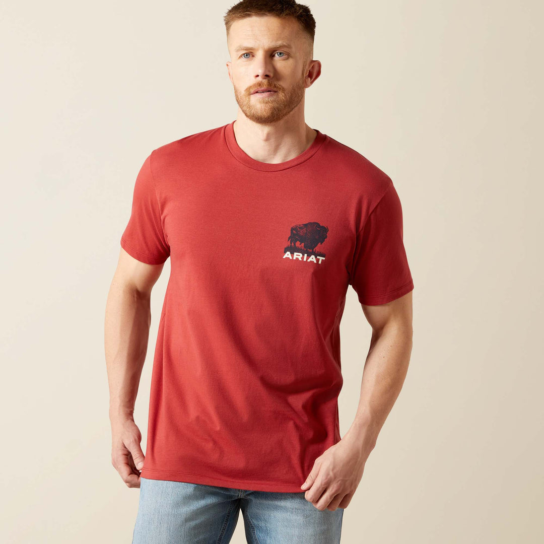 Men's Ariat Buffalo Flag T-Shirt - 10065897